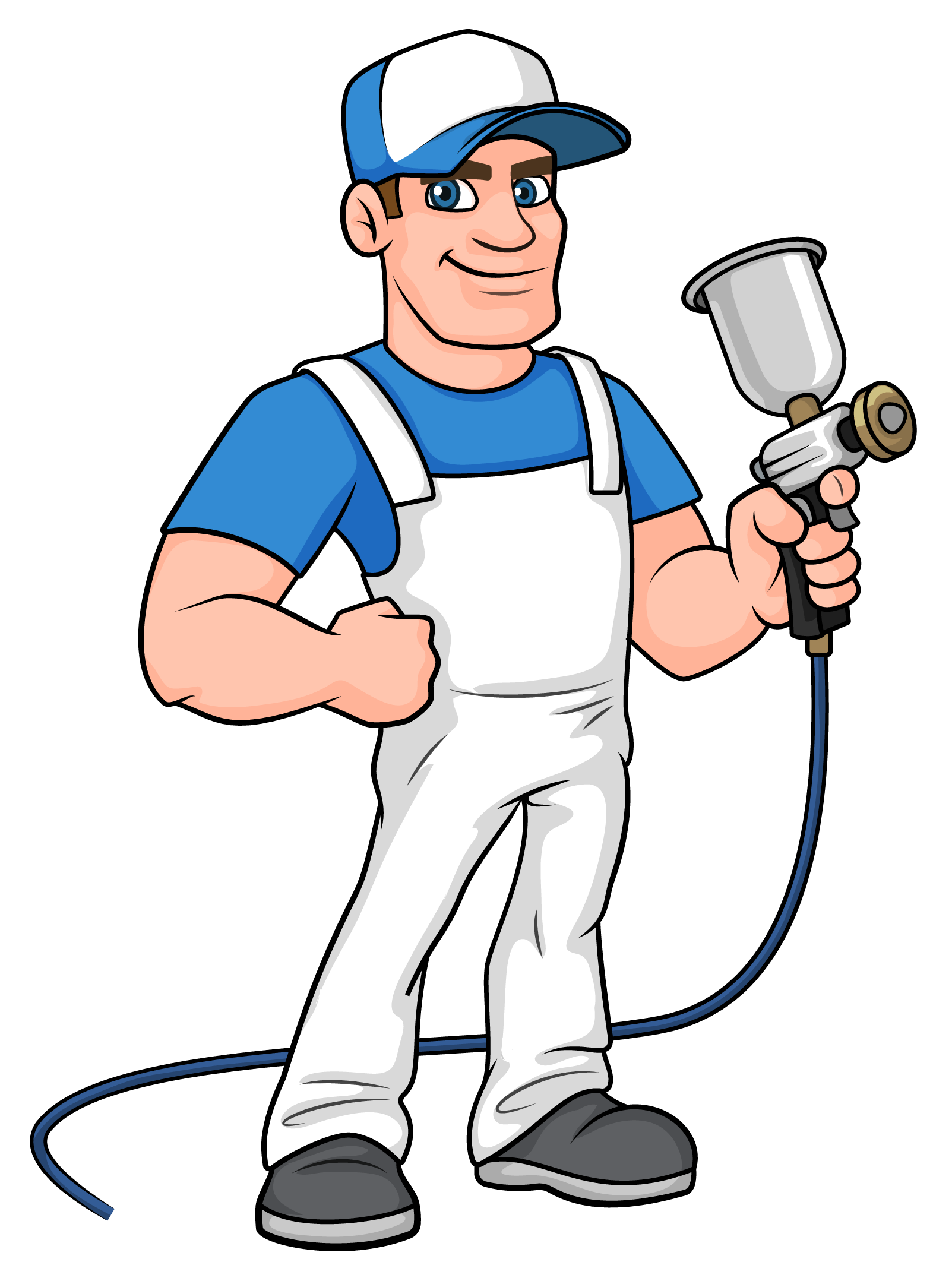 A cabinet painter reviewing your project and preparing estimates